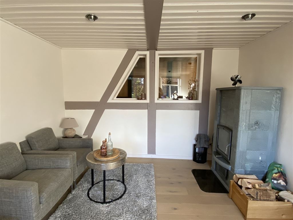 Büro mit Kamin